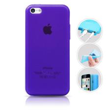 iWosty 紫色半透矽膠手機(jī)殼 專(zhuān)為 iPhone 5c 打造的復(fù)古配飾新選擇